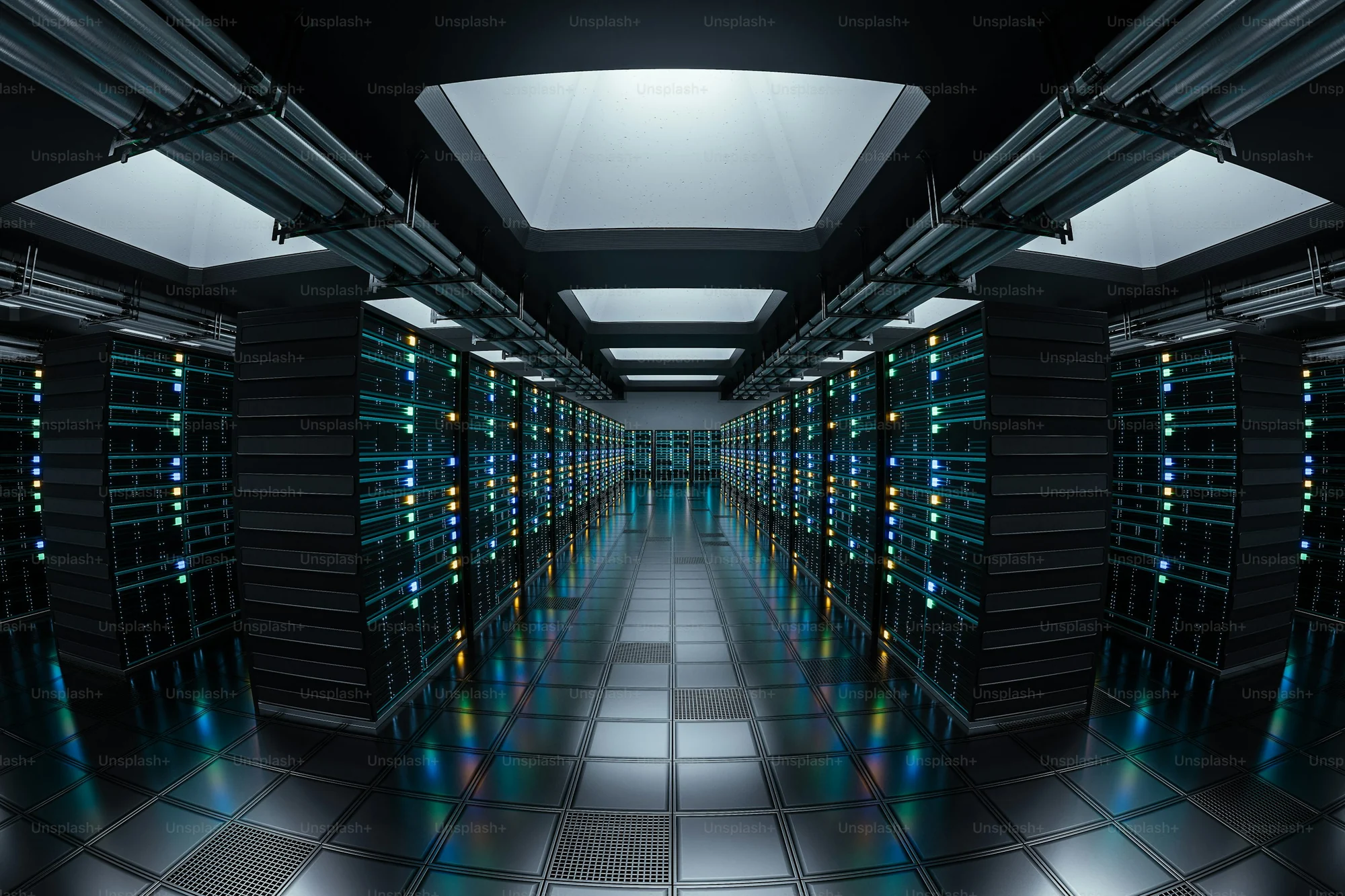 Modern data center supporting institutional financial infrastructure